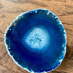Blue agate slab